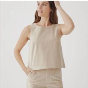 Pact 	
Women's Sandshell Modern Corduroy Button back tank